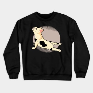 French Bulldog Doing Yoga Crewneck Sweatshirt